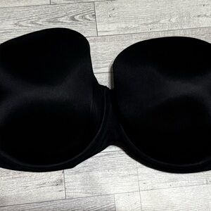 Cacique Black Strapless Bra with Molded Cups